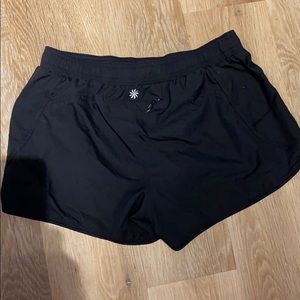 Athleta black shorts running swim